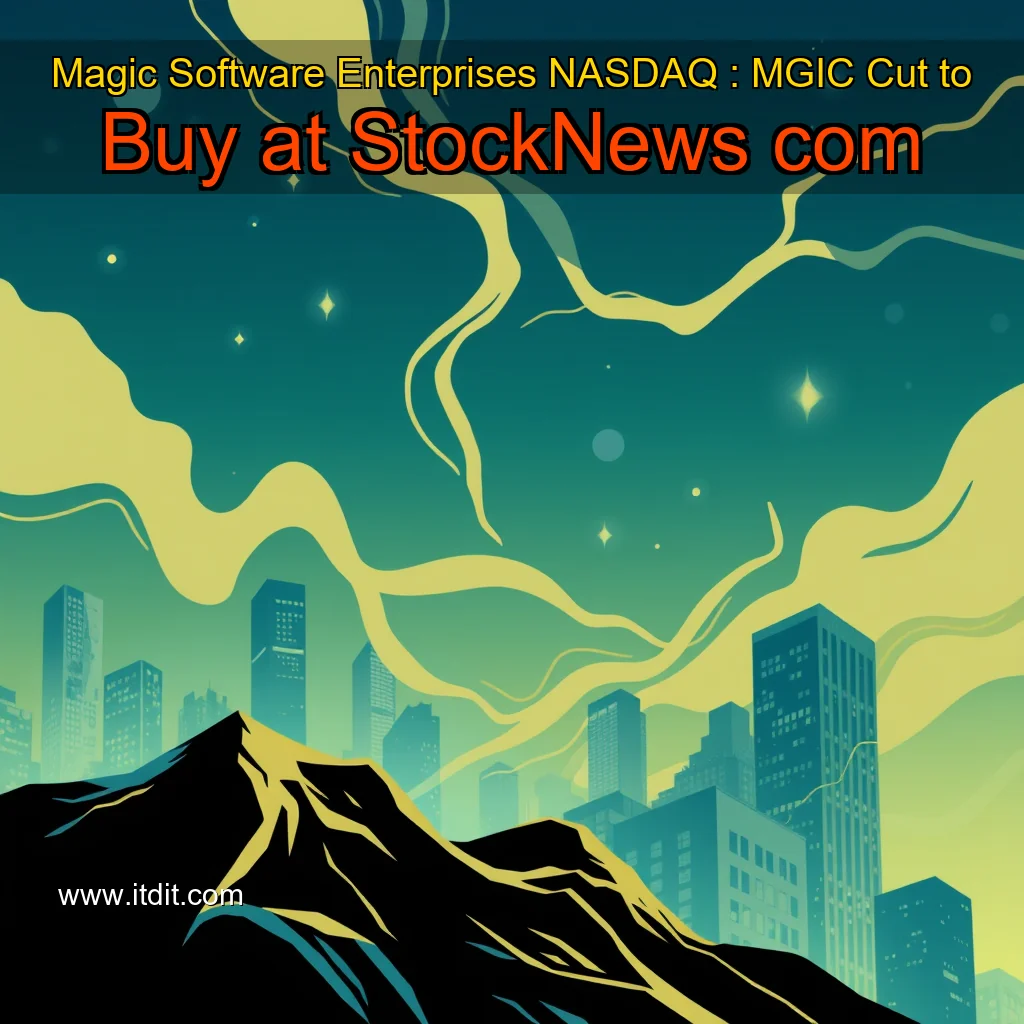 You are currently viewing Magic Software Enterprises  NASDAQ : MGIC  Cut to Buy at StockNews  com