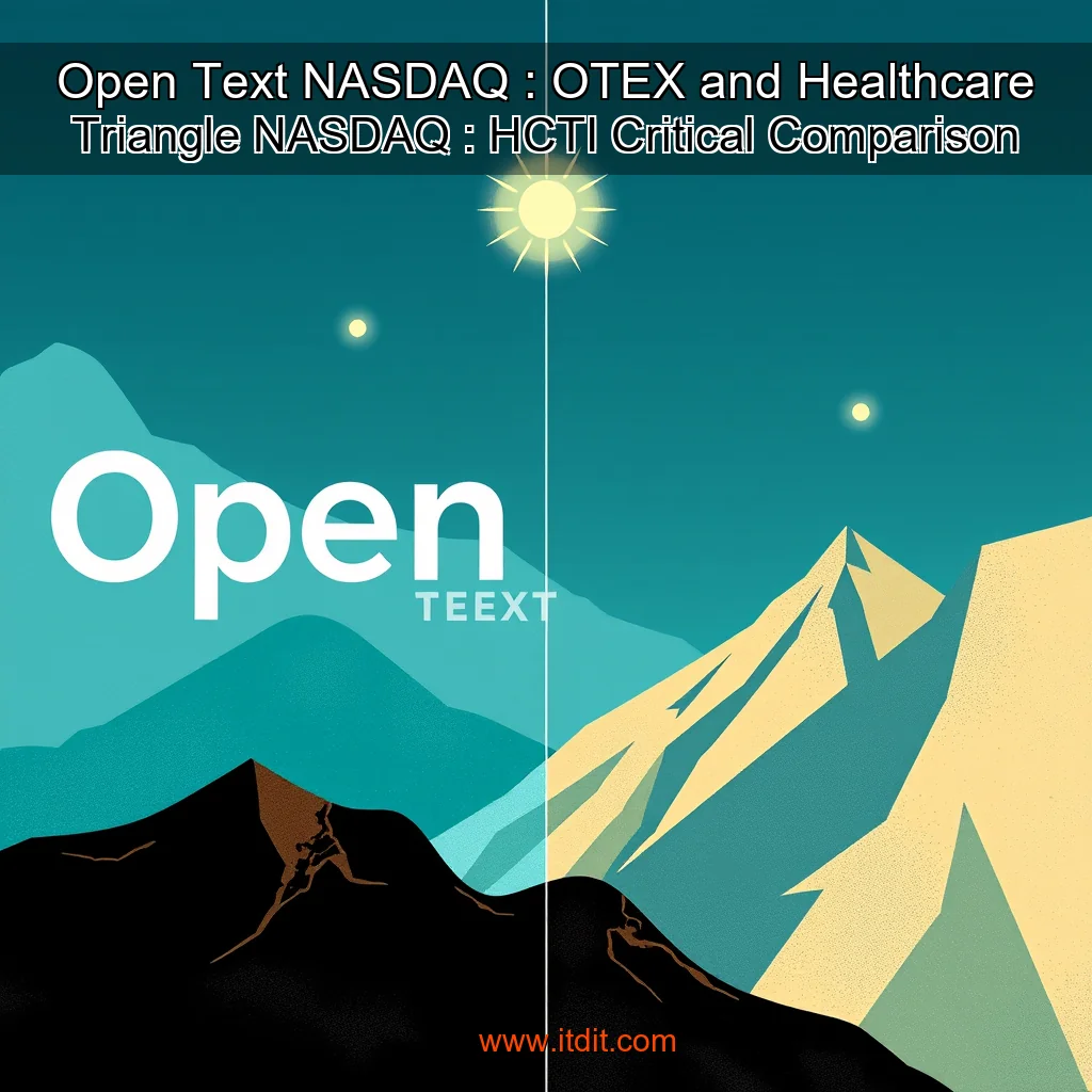You are currently viewing Open Text  NASDAQ : OTEX  and Healthcare Triangle  NASDAQ : HCTI  Critical Comparison