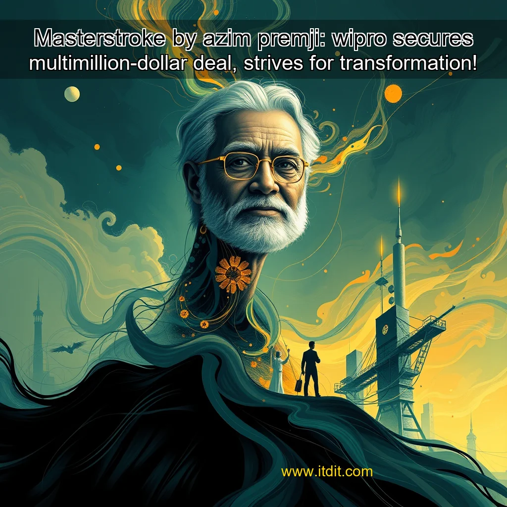 You are currently viewing Masterstroke by azim premji: wipro secures multimillion-dollar deal, strives for transformation!