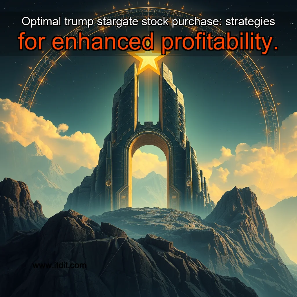 You are currently viewing Optimal trump stargate stock purchase: strategies for enhanced profitability.