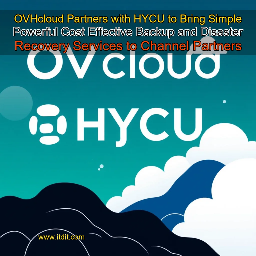 Read more about the article OVHcloud Partners with HYCU to Bring Simple  Powerful  Cost  Effective Backup and Disaster Recovery Services to Channel Partners