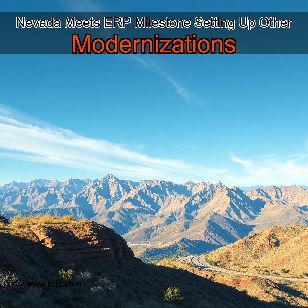 Read more about the article Nevada Meets ERP Milestone  Setting Up Other Modernizations