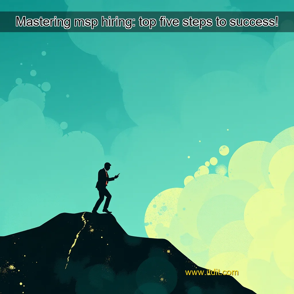 You are currently viewing Mastering msp hiring: top five steps to success!