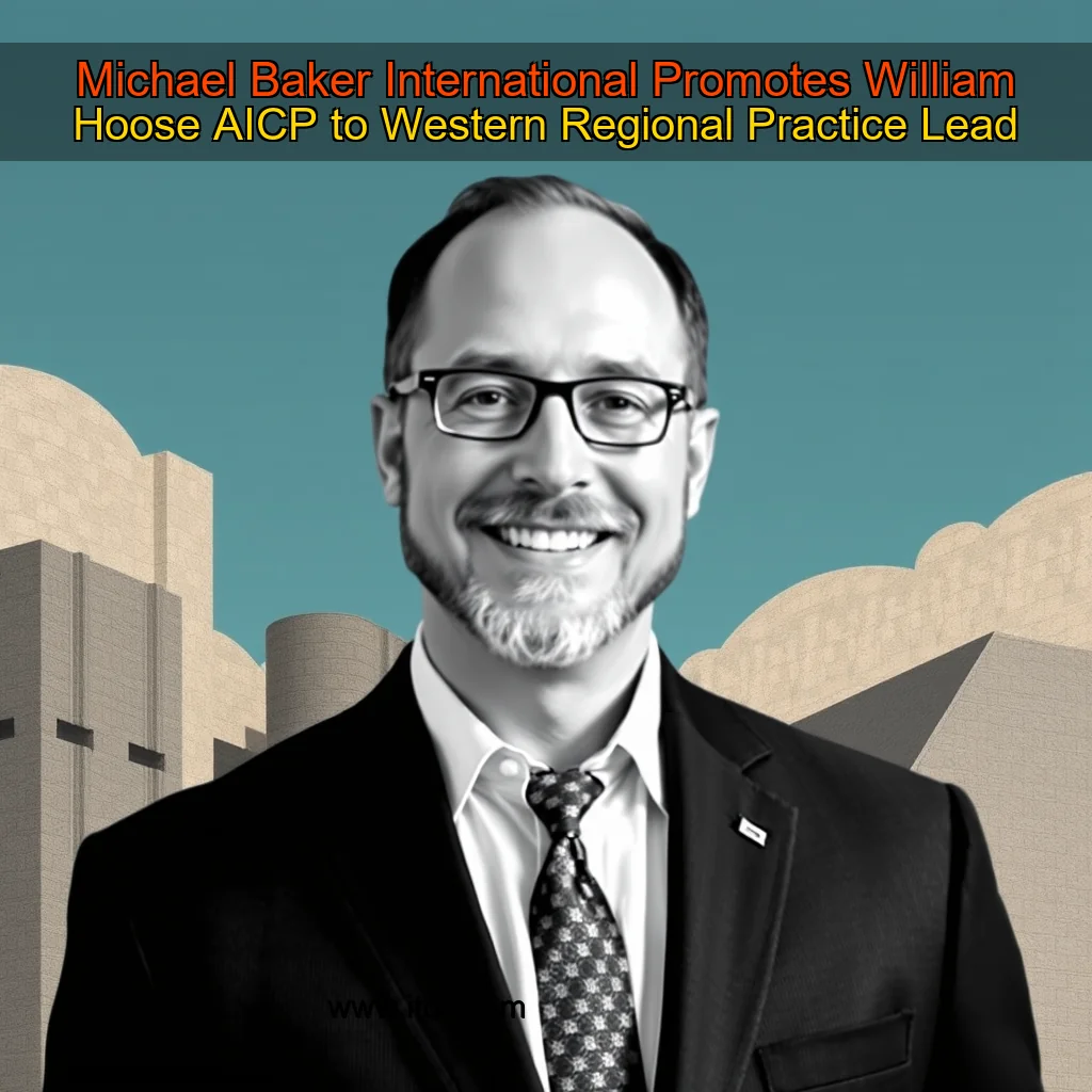 You are currently viewing Michael Baker International Promotes William Hoose  AICP  to Western Regional Practice Lead