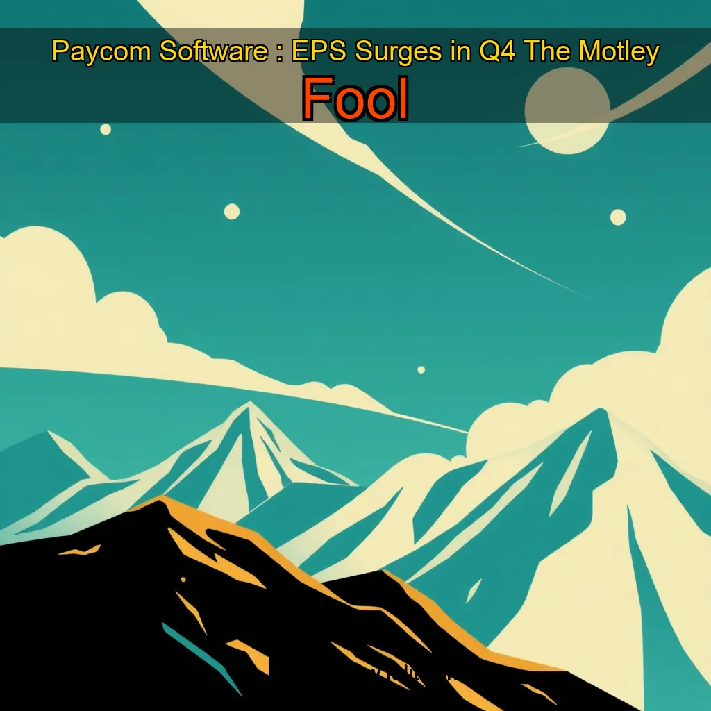 You are currently viewing Paycom Software : EPS Surges in Q4  The Motley Fool