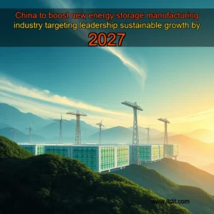 Read more about the article China to boost new  energy storage manufacturing industry  targeting leadership  sustainable growth by 2027