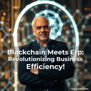 Artistic representation for Blockchain Meets Erp: Revolutionizing Business Efficiency!