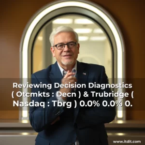 Artistic representation for Reviewing Decision Diagnostics ( Otcmkts : Decn ) & Trubridge ( Nasdaq : Tbrg ) 0.0% 0.0% 0.