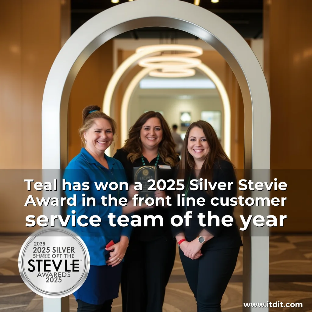 Read more about the article Teal has won a 2025 Silver Stevie Award in the front  line customer service team of the year