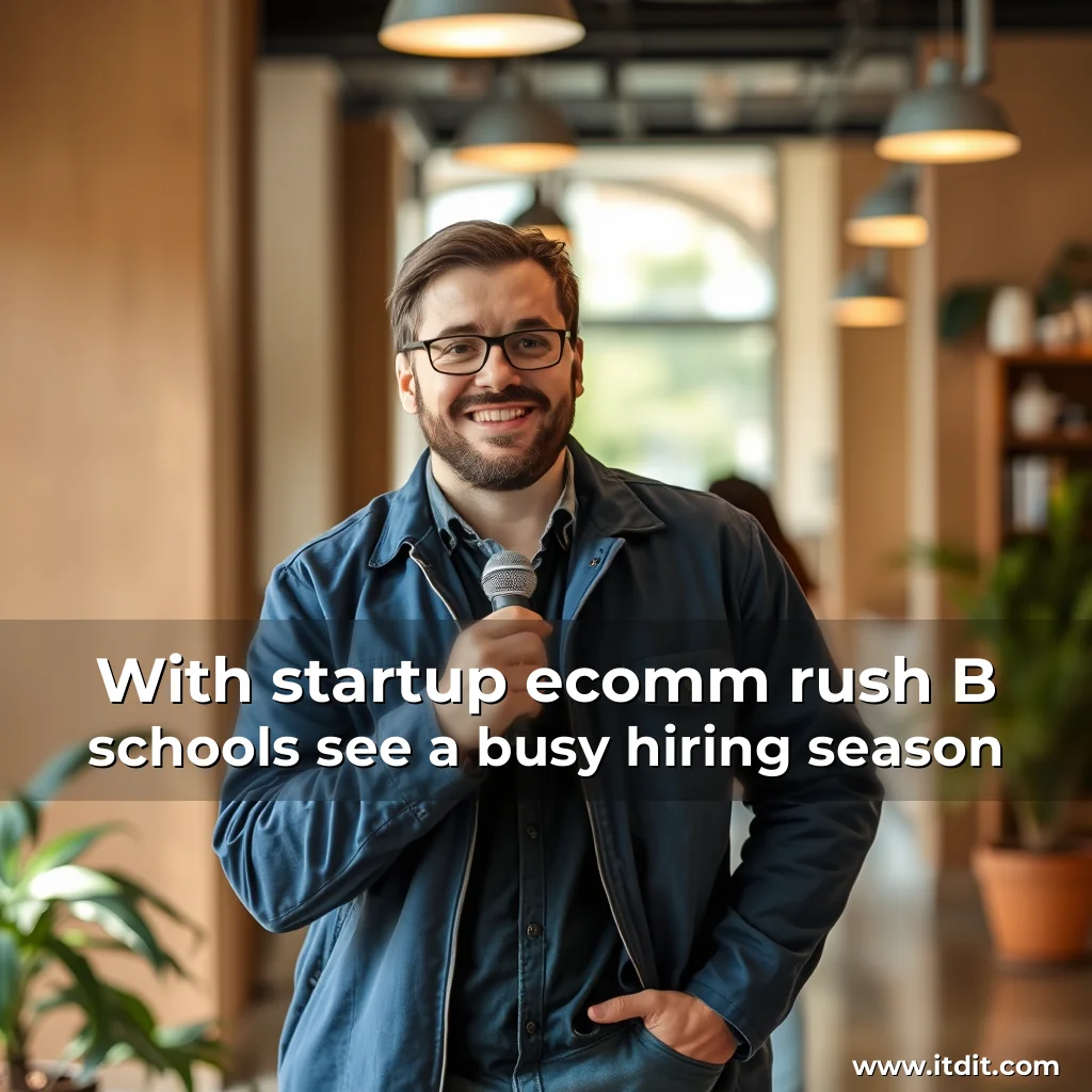 Read more about the article With startup  ecomm rush  B  schools see a busy hiring season