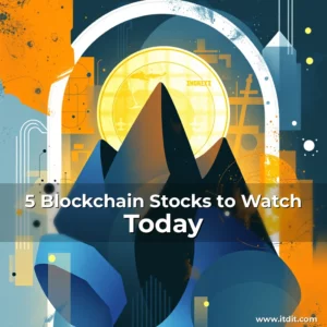 Artistic representation for 5 Blockchain Stocks to Watch Today