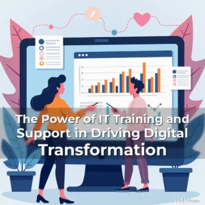 Artistic representation for The Power of IT Training and Support in Driving Digital Transformation