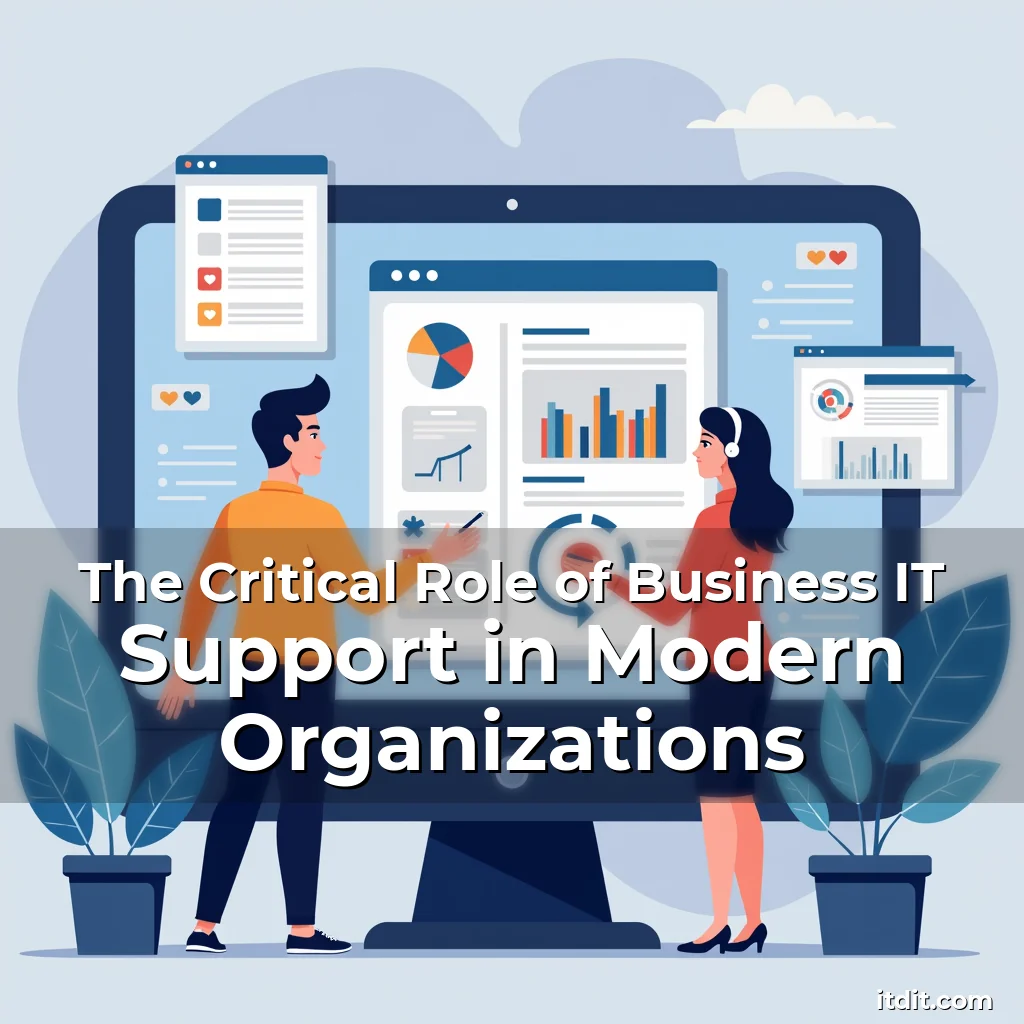 Read more about the article The Critical Role of Business IT Support in Modern Organizations